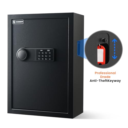 XDeer 172 Key Lock Box Wall Mount with Code & WiFi, Combination Lockbox