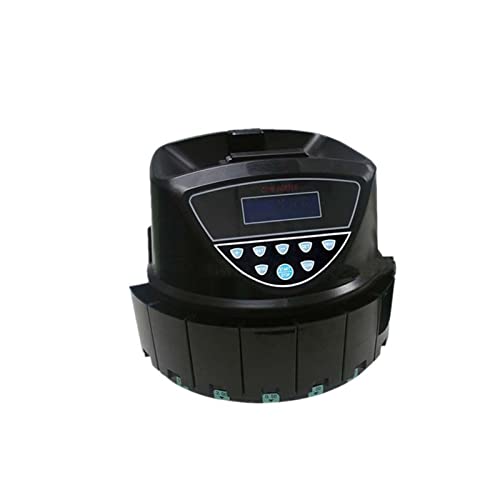 GAZOGJ Money Counter Coin Counter, Sorter, and Wrapper Value Counting Machine Cash Coin Counter Note Selector Sorter Hs-Ksw550 Fast and Easy to Use,GBP