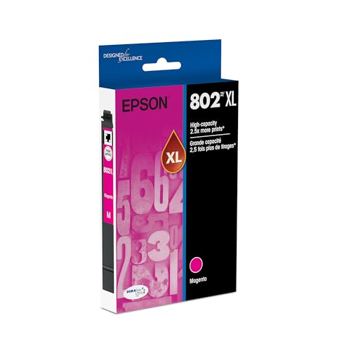 Epson 802XL Genuine High Capacity Magenta Ink Cartridge T802XL320