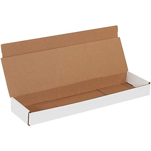 BOX USA White Shipping Mailers 22x6x2, 50-Pack