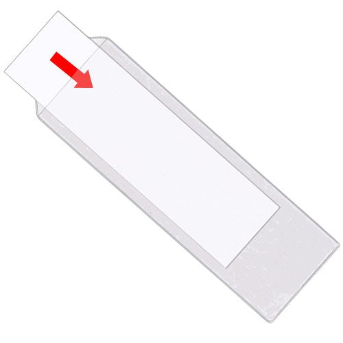 StoreSMART - Bookmark Covers/Holders with Tassle Hole - Clear Plastic - 1000-Pack - Made in USA - BMKCRFT2-1000
