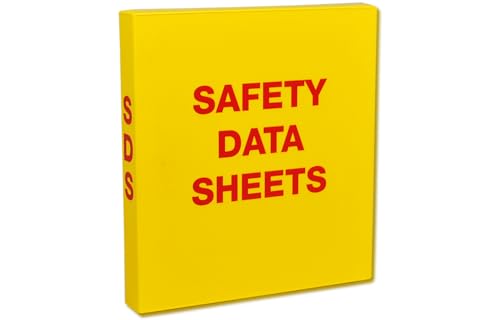 UniKeep SDS Binder with Metal Rings - Binder is a Fully Enclosed Case to Store SDS Sheets - 1.5'' Spine. Includes 20 Page Protectors