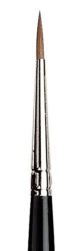 da Vinci Watercolor Series 10 Maestro Paint Brush, Round Kolinsky Red Sable with Transparent Storage Tube, Size 2 (19-2)