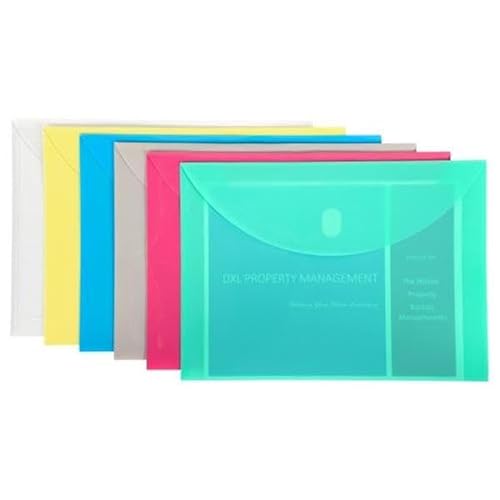 C-Line Products CLI58000-36 11 x 8.5 in. Poly Envelope - Assorted Color - Extra Large - 36 Each