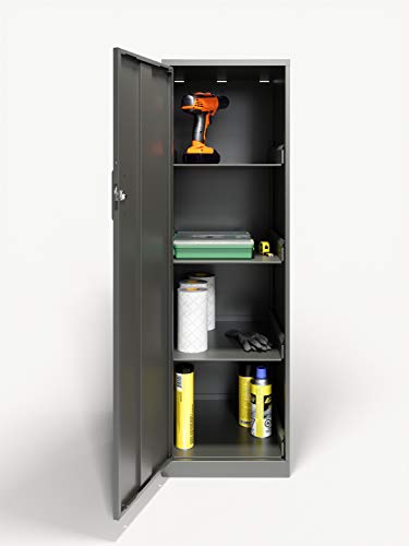 Office Dimensions Personal Cabinet, 4 Shelf, Charcoal