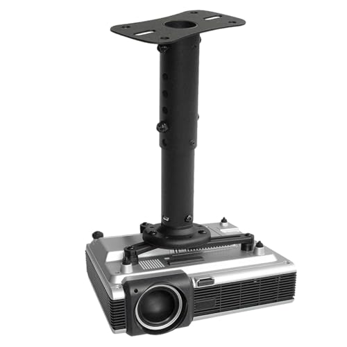 Kanto P101 Universal Projector Ceiling Mount, Black - Fits Most projectors and Supports up to 22lbs - Extends 9” to 12” Using Supplied Extension Tubes