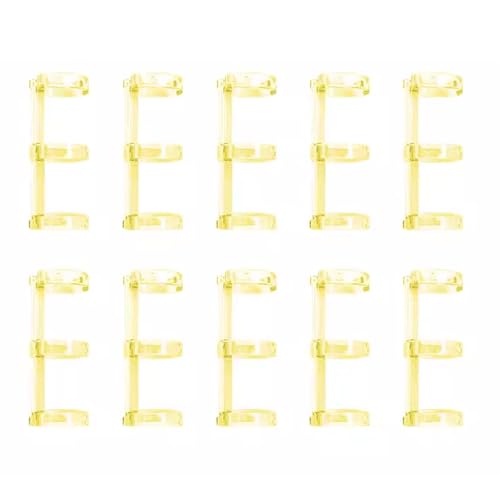 Binder Rings, 10Pcs Binder Rings Clips, 3 Ring Loose Leaf Binders Book, for Notebook Diary Photo Album Binding