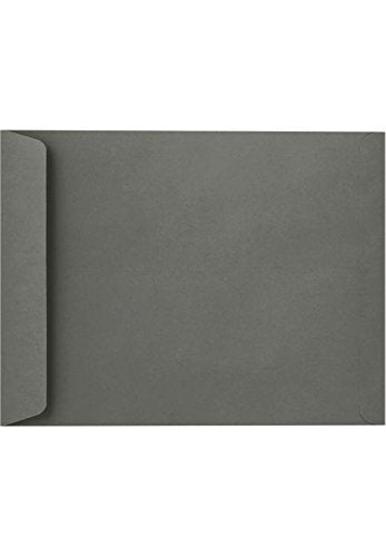 LUXPaper 10 x 13 Open End Envelopes | Peel & Press | Smoke Gray | 80lb. Text | 1,000 Qty