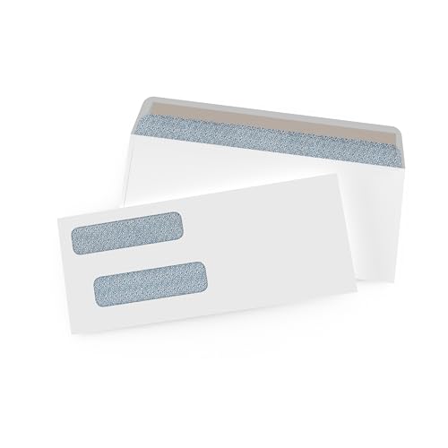 500 VersaCheck NRP Business Double Window Security Standard and Voucher Check Envelopes - Compatible with business checks made from VersaCheck, QuickBooks, Quicken, Sage, and others.