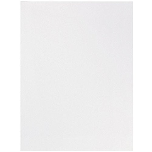 JAM PAPER Two Pocket Textured Linen Presentation Folders - Letter Size Business Folder - White - Bulk 100/Box