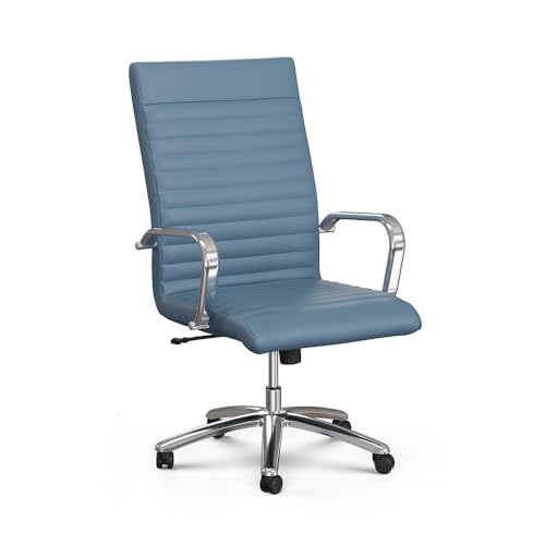 NBF Chair Faux Leather Ergonomic Seating with High-Back & Tilt, Black