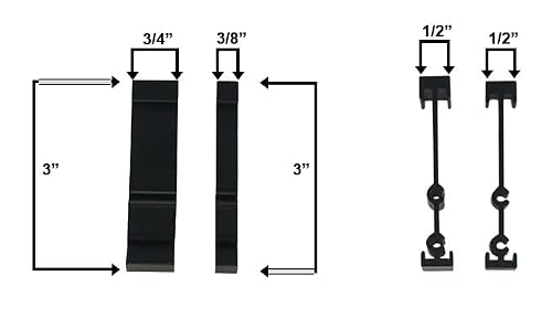 WRS Devac Sash Stop Set, Black Aluminum, 2 Pieces