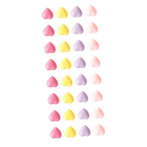 Color Poster 32 Pcs Colored Love Pins Tacks Decorative Pushpins Portable Push Pin Bulletin Board Decorations Cute Thumbtacks Thumb Tacks Maps Push Office Accessories Heart Metal (Random Colorx