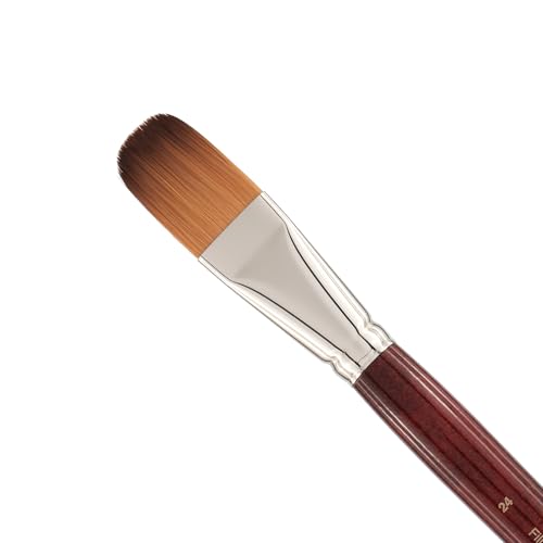 Creative Mark Mimik Kolinsky Watercolor Brush - # 24 Filbert - Long Handle Synthetic Paint Brush - Handmade in Germany - Synthetic Sable Paint Brushes for Professional Artists - Animal-Friendly