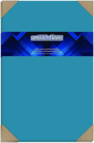 50 Aqua Blue Cardstock 65lb Cover Paper 12 X 18 Inches Large Size | Poster Size - 65 lb/pound Light Weight Cardstock - Quality Smooth Paper Surface