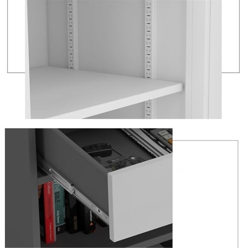 Cabinet File Cabinet Multifunctional Filing Cabinet Double Drawer Steel Bookcase for Balcony Storage Cabinet for Office with Locking Cabinet Filing Cabinets Office(Mu