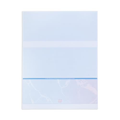 Blue Summit Supplies 500 Blank Check Stock, 3 Part Bottom Check, Letter