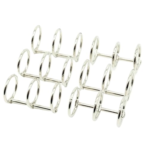20pcs 3-Ring Binder Clips for DIY Photo Album, Card Menu & Scrapbooking