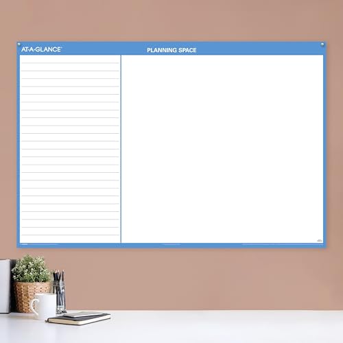 AT-A-GLANCE 2027 Erasable Calendar, Dry Erase Wall Planner, 48" x 32", Horizontal, Reversible (PM3002827)