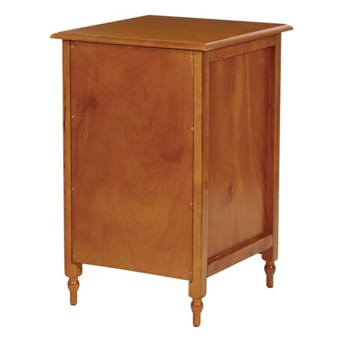 Pemberly Row Modern 2 Drawer Wood File Cabinet, 30" H x 18.75" W x 20.25" D, Solid Hardwood, Antique Cherry Finish, Letter Size Files, Office Storage, Ready to Assemble, Indoor Use