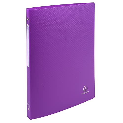Exacompta - Ref. 51299E - Box of 20 Flexible Binders with OPAK Label - 4 Round Rings 15 mm Diameter - 20 mm Spine - External Dimensions 32 x 25 cm - A4 File Format - Assorted Colors