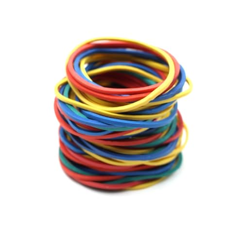 Rubber Bands assorted, Rubber bands 200Pcs 50 * 1.4mm Multicolor Band High Elasticity Bands