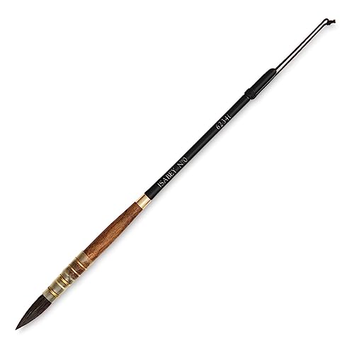 Isabey Vintage Siberian Blue Squirrel Brush, Quill Mop, 0