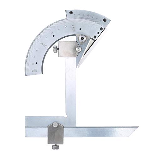 TEOYETTSF Professional Carbon Steel Universal Bevel Protractor 0-320°Accuracy Angle Finder Measuring Ruler Tool