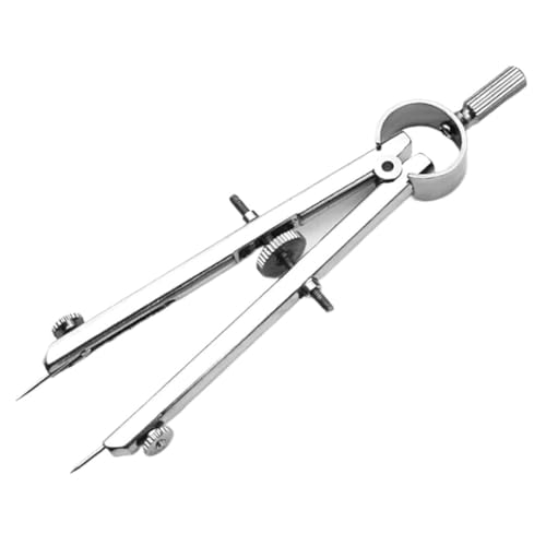 TEDILUVI Practical Bow Divider Spring Compasses Multifunction Leather Printing Protractior Drawing Tool for Engineering
