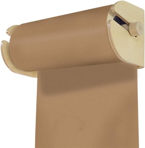 LNNW Kraft Paper Dispenser Kraft Paper Dispenser Hanging Paper Roll, Restaurant/Studio Kraft Paper Roll Holder & Dispense Decorative Message Boards for Wall