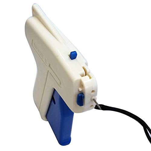 Sewtco Price Tag Gun for Clothes - Standard Tag Attaching Tagging Gun with 5 Extra Fine Needles & 1500 1/4 inch Micro Stitch Fasteners Quilt Basting Gun -