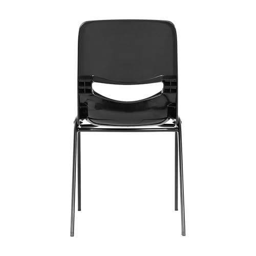 Flash Furniture Hercules Flex Comfort Classroom Stack Chair, Black
