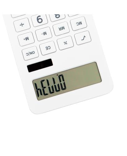JAM PAPER Desktop Calculator - 10 Digit LCD Display - 3 3/4 x 6 3/4 Inches - White - Bulk 10/Pack