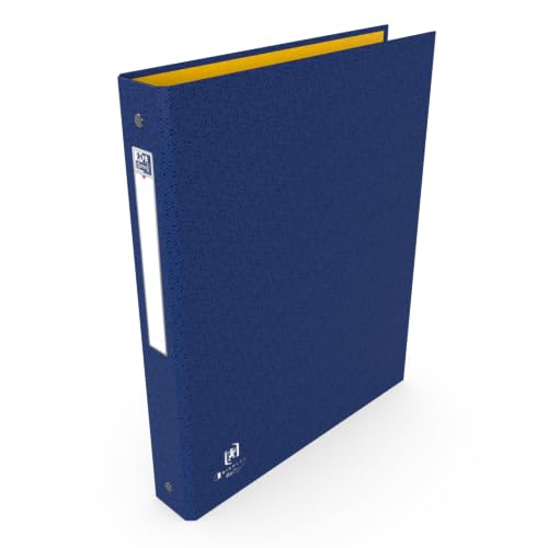 OXFORD Pack of 2 A4 4 Ring Binders 40 mm Spine Bicolor Recyc+ Colours Blue