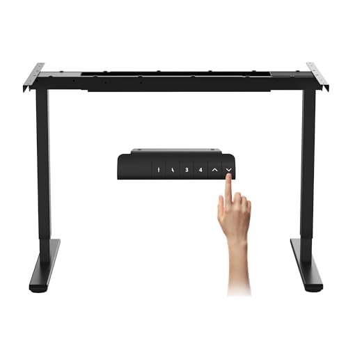 FLEXISPOT E3 Dual Motor 2 Stages Standing Desk Height Adjustable Electric Stand Up Desk Frame Only (Black)