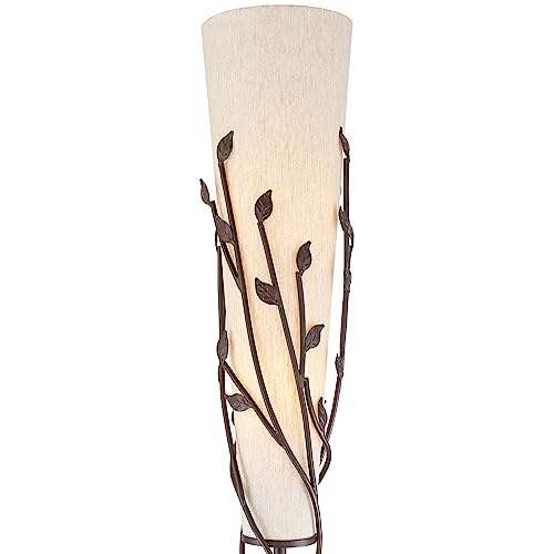 Folia Bronze Organic Vine Uplight 66" Tall Floor Lamp w/ Smart Socket