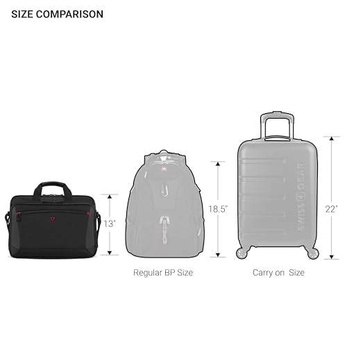 Wenger Mainframe Padded Document Organizer, 16-Inch Laptop Bag, Black