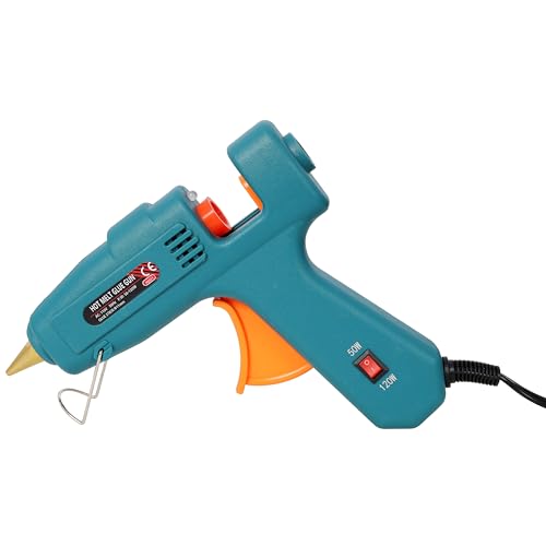KEIKI Two Temperature Hot Glue Gun, Professional Glue Gun, DIY Craft Repair Thermo Tool with 30Pcs Highly Viscous Glue Sticks, with Black Storage Bag