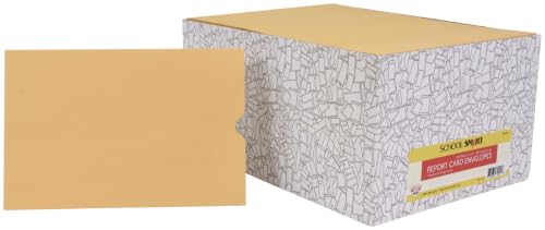 Casafoyer Report Card Envelope, 28 lb, 6 x 9 Inches, Kraft, Pack of 500 - Pack of 2