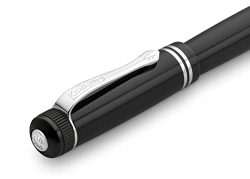 Kaweco DIA2 Gel/Ballpoint Pen Chrome I Pen Including 0.7 mm Rollerball Pen Refill in Classic Design with Ceramic Ball I Nostalgic Acrylic Gel Roller 16 cm I Chrome