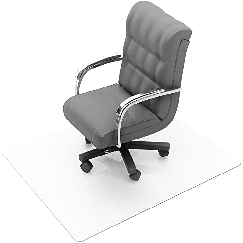 Floortex Ecotex® Enhanced Polymer Rectangular Chair Mat for Hard Floors - 48" x 60" - Hard Floor - 60" Length x 48" Width x 0.075" Depth x 0.080" Thickness - Rectangular - Clear - 1Each