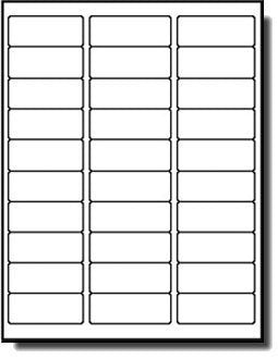 30 UP Shipping Address Labels for Inkjet Printers 1" x 2-5/8", Pack of 7500 Labels