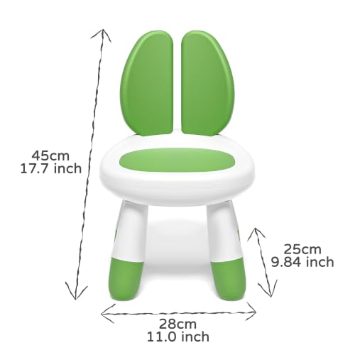 Toddler Chair, Toddler Activity Chairs with Ergonomic Backrest, Anti‑Slip Design Kids Chair for Indoor & Outdoor Use, Suitable for Boys and Girls Ages 3+