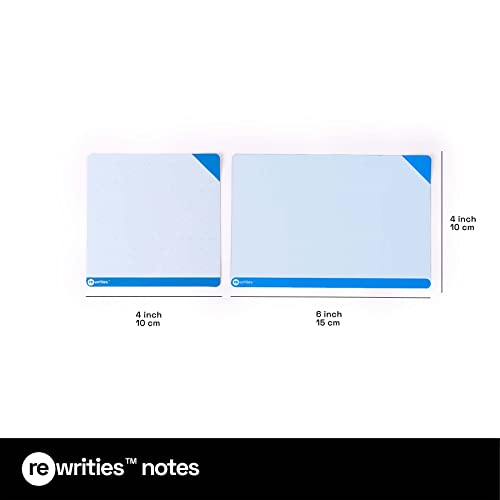 Rewrities Notes - Multi Color Pack - 48 Dry Erase Magnetic Cards 4 x 4 inch - Reusable Notes for Whiteboard, Tasks, Planning, Projects, Organization