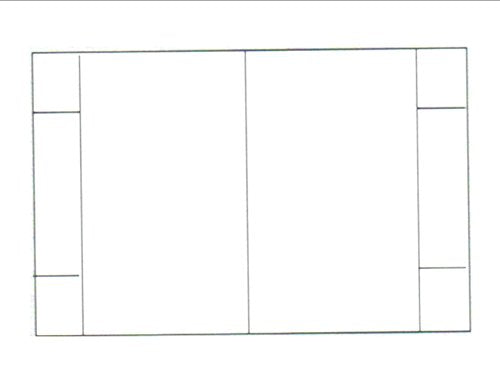 Print-Ready Tri-Fold Table Tent (5" x 8-1/2" Folded), 1-UP on 8-1/2" x 14" White 65lb Cover Paper - 250 Sheets