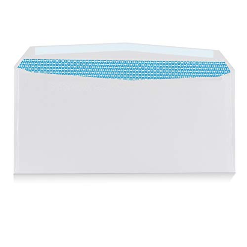 Aimoh #9 Business Envelopes Letter Size, Security White Gummed 500ct