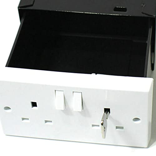 YZYDF British Wall Hidden Safe Household Concealed Storage Socket Box Hidden Disguised Outlet Wall Safe Hideaway