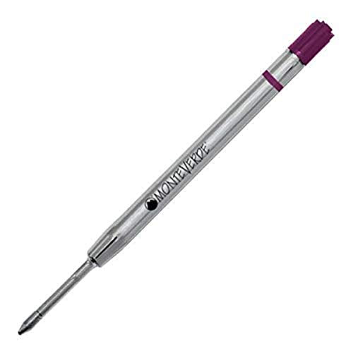 Monteverde Capless Ceramic Gel Refill To Fit Parker Ballpoint Pens, Fine, Purple, 50 Pack (P424PL)