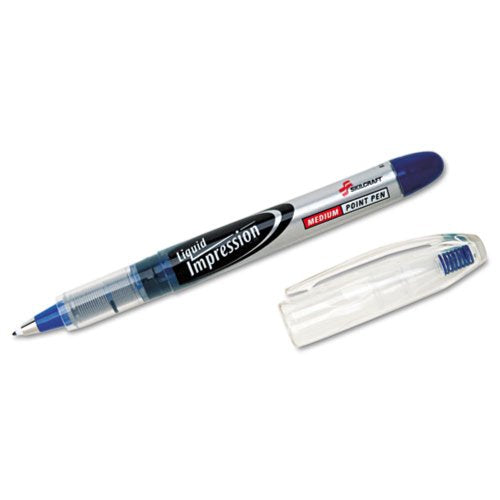 Liquid Impression Porous Point Pen - Medium Point - Blue Ink