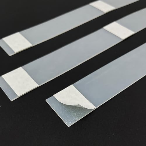 RYGVPR Thermal Glue Strips Book Binding Glues Book Repair Tapes 6mm 28.5cm Length Hot Melt Sticky Glue Strips for Crafts Textbooks, 100pcs
